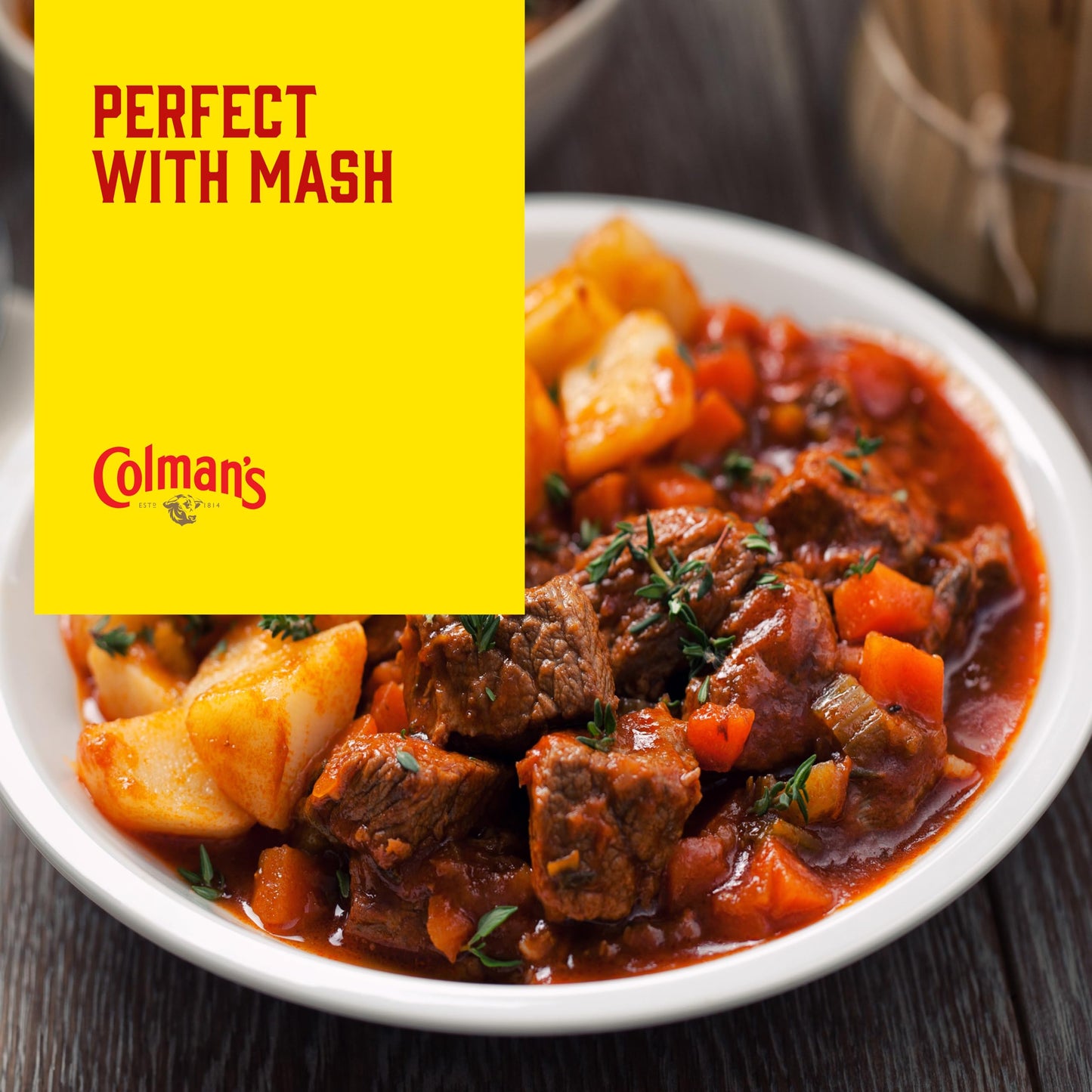 Colman's Classic Comforts Beef Casserole Meal Maker perfect with creamy mashed potato quick to prepare casserole mix 40 g
