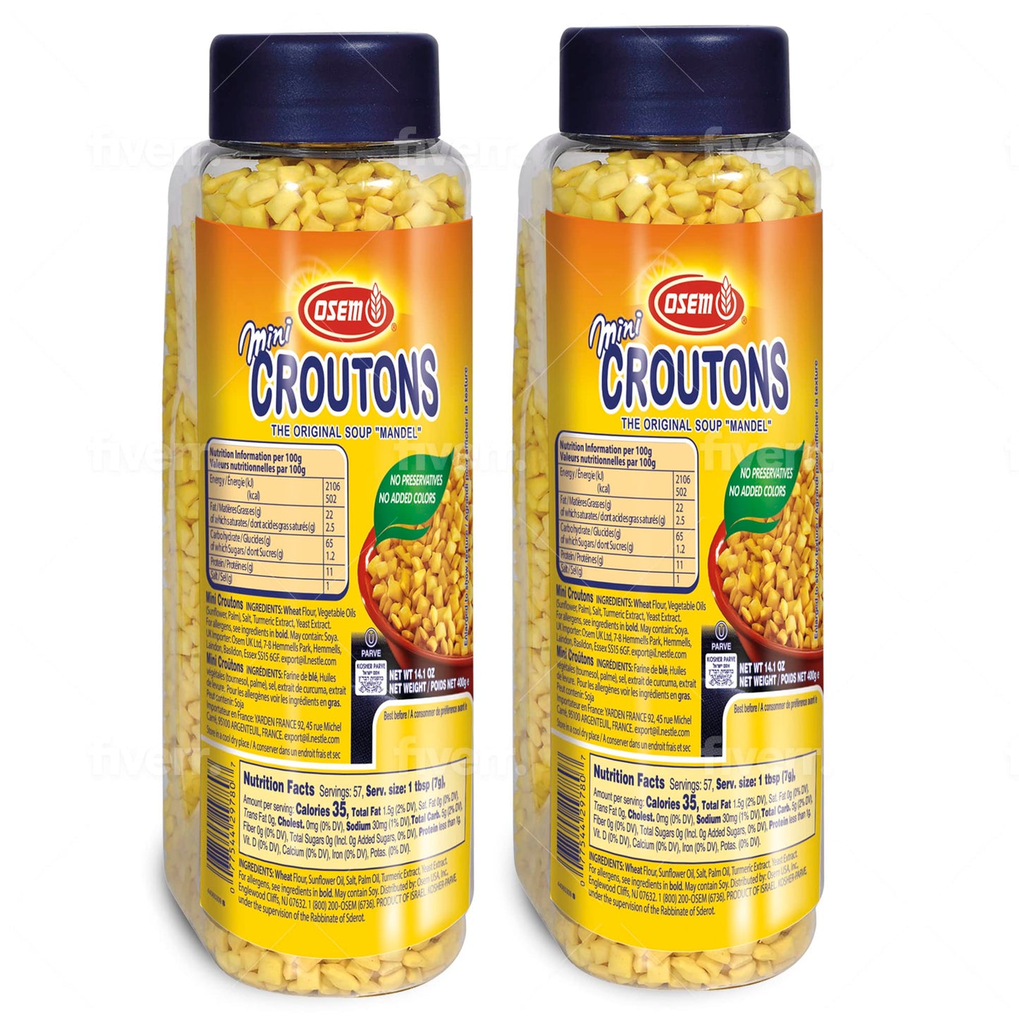 Osem Mini Croutons 400g - Pack of 2