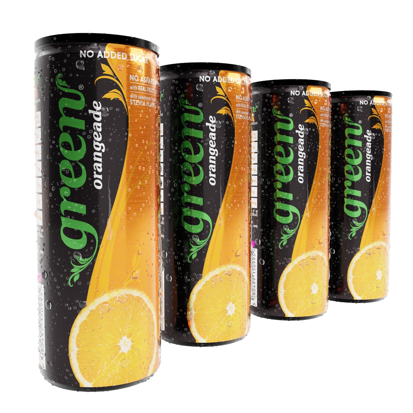 Green - Low Calorie Soft Drink - Sweetened with Stevia, Sugar-Free, Naturally Caffeinated from Green Coffee Beans, No Aspartame - Delicious and Healthy Alternative