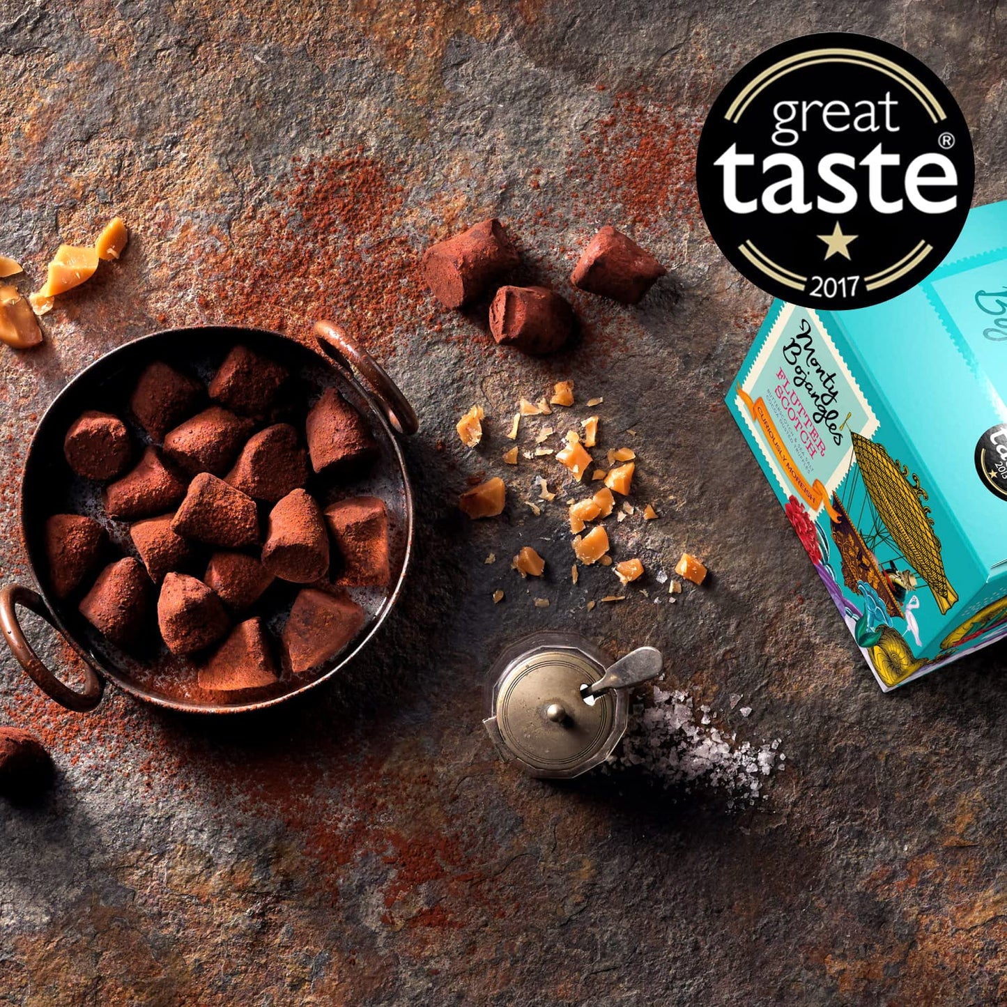 Monty Bojangles Flutter Scotch Cocoa Dusted Truffles, 150g Gift Boxes (Choose from 9 flavours)