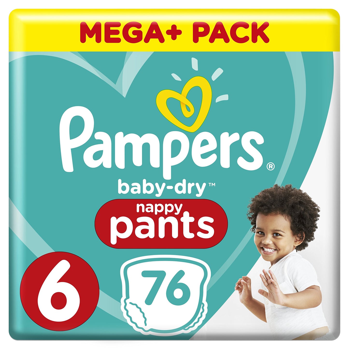 Pampers Baby Dry Pants ,Size 6 (76 Pants)