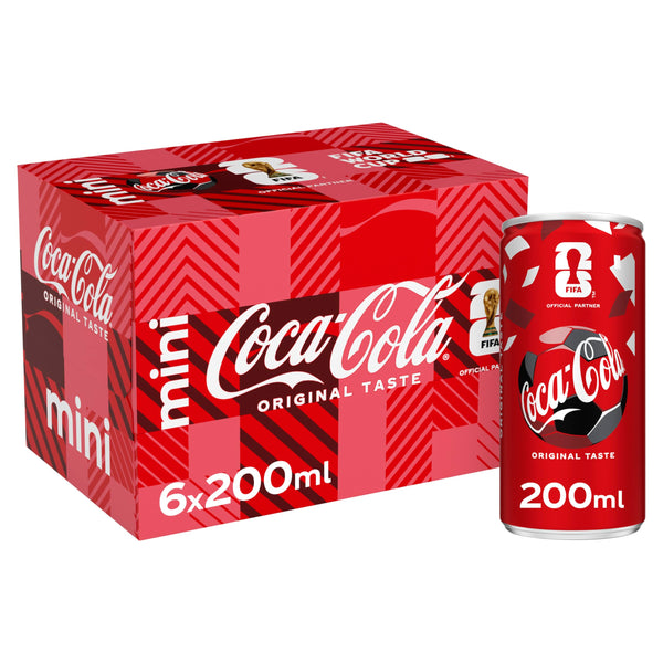Coca-Cola Original Taste 6 x 200ml Cans