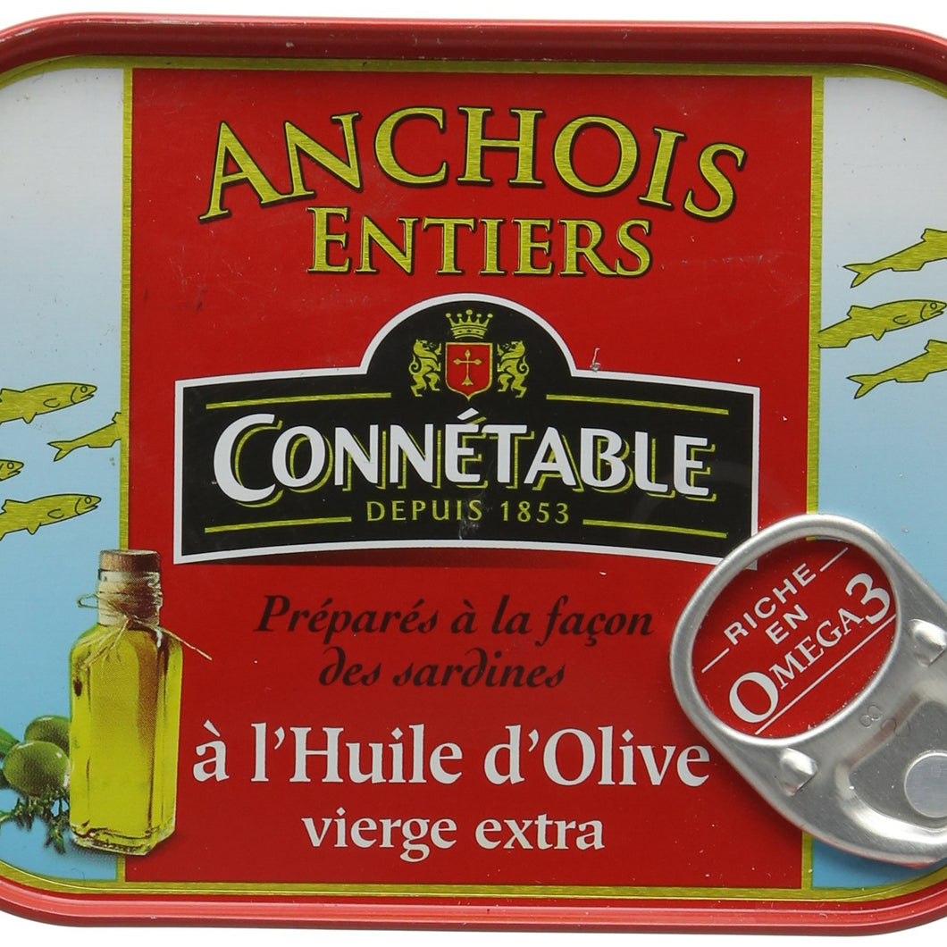 Connetable Whole Anchovies In Extra Virgin Olive Oil 100g