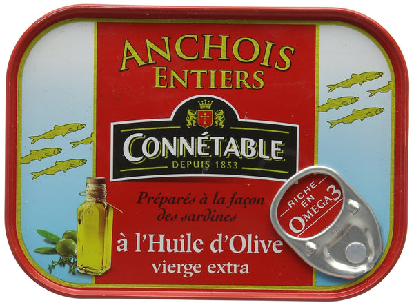 Connetable Whole Anchovies In Extra Virgin Olive Oil 100g