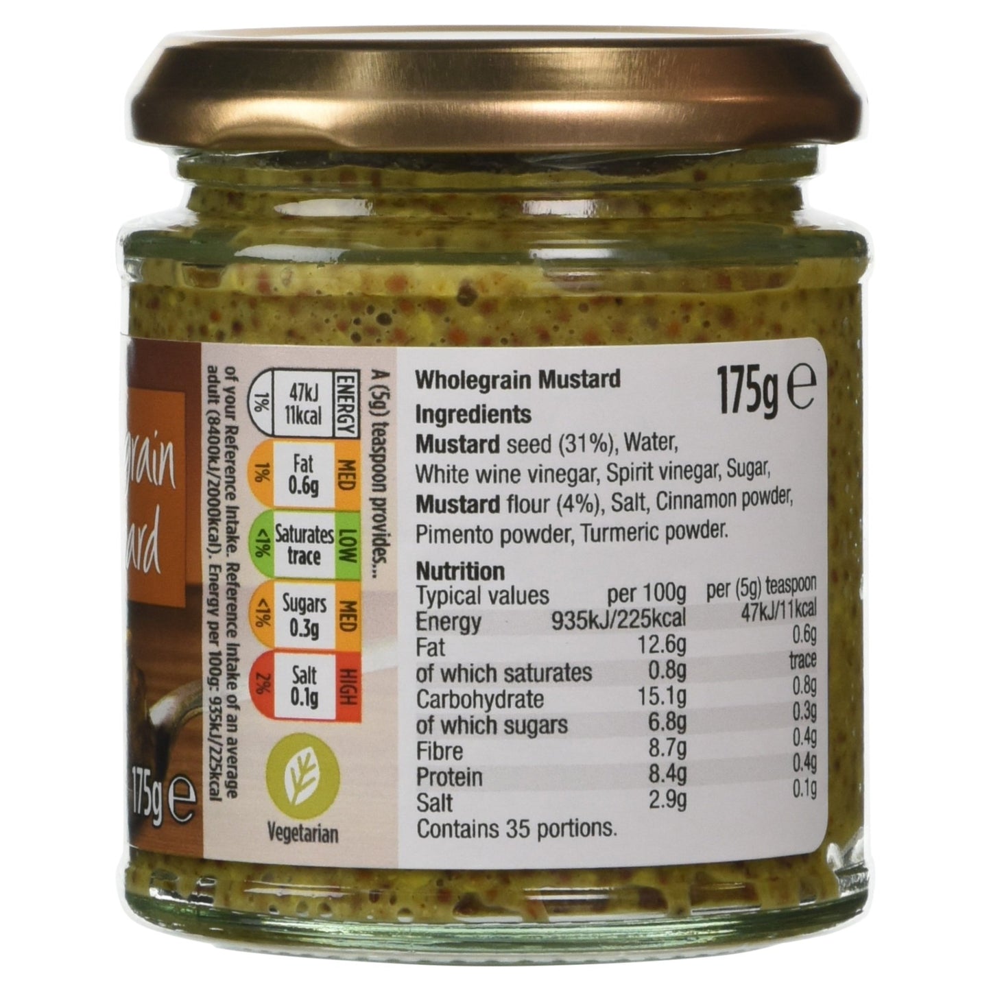 Morrisons Wholegrain Mustard, 175g