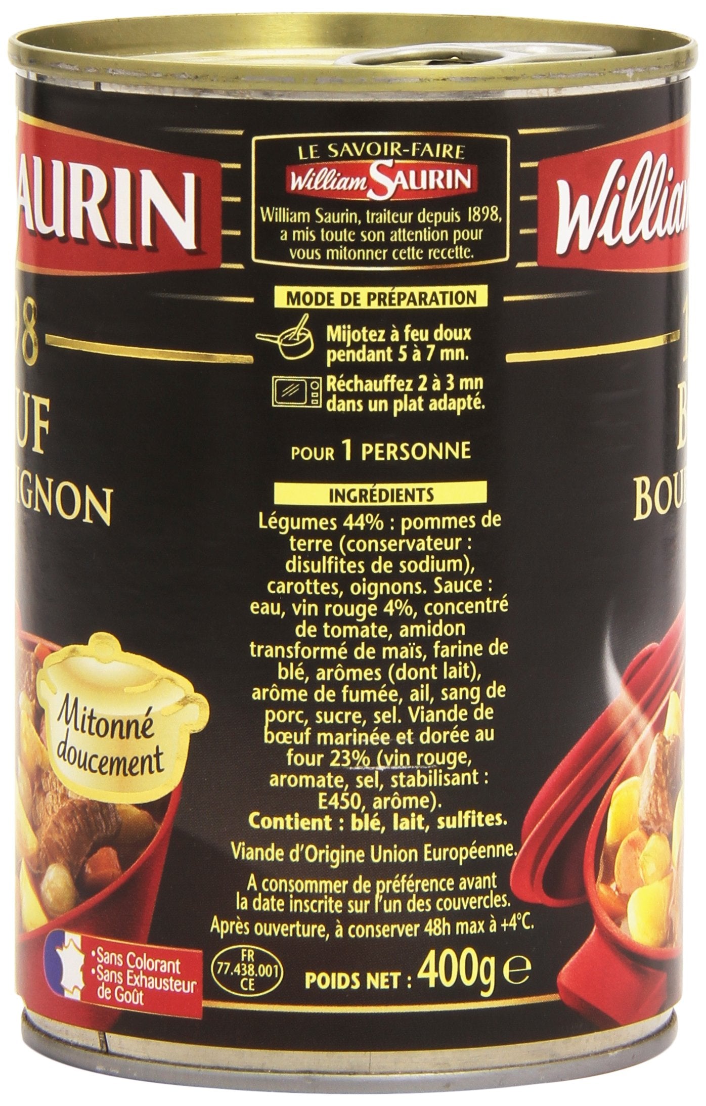 William Saurin Boeuf Bourguignon with Vegetables 400g