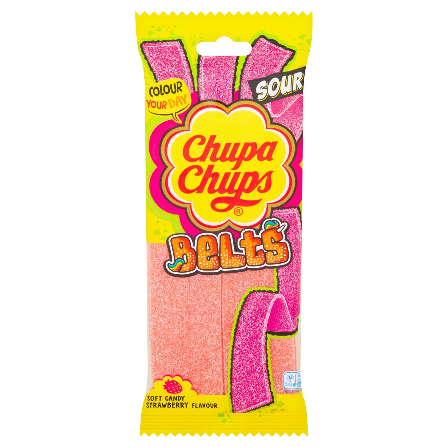 Chupa Chups Belts Soft Candy Strawberry Flavour 90g