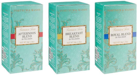 Fortnum & Mason Tea Bundle - Royal Blend, Afternoon Blend and Breakfast Blend