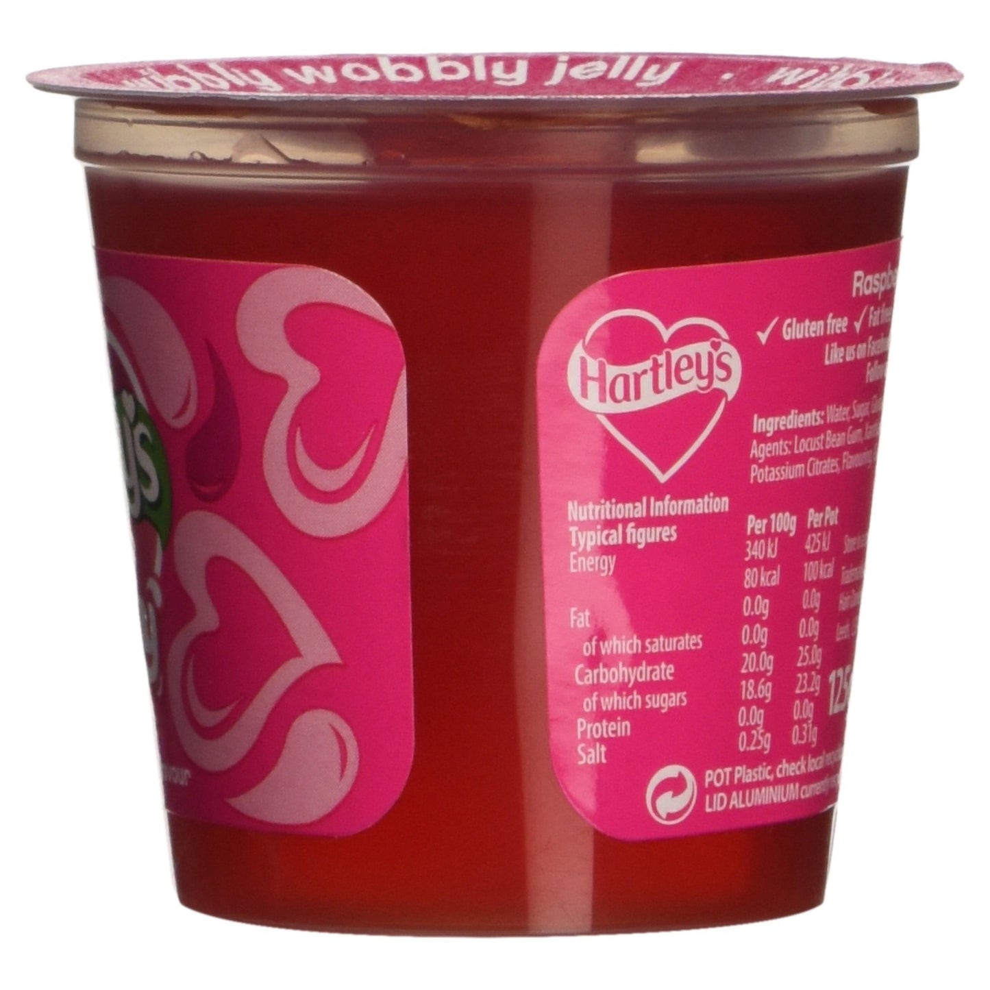 Hartleys Ready To Eat Jelly Raspberry 125g