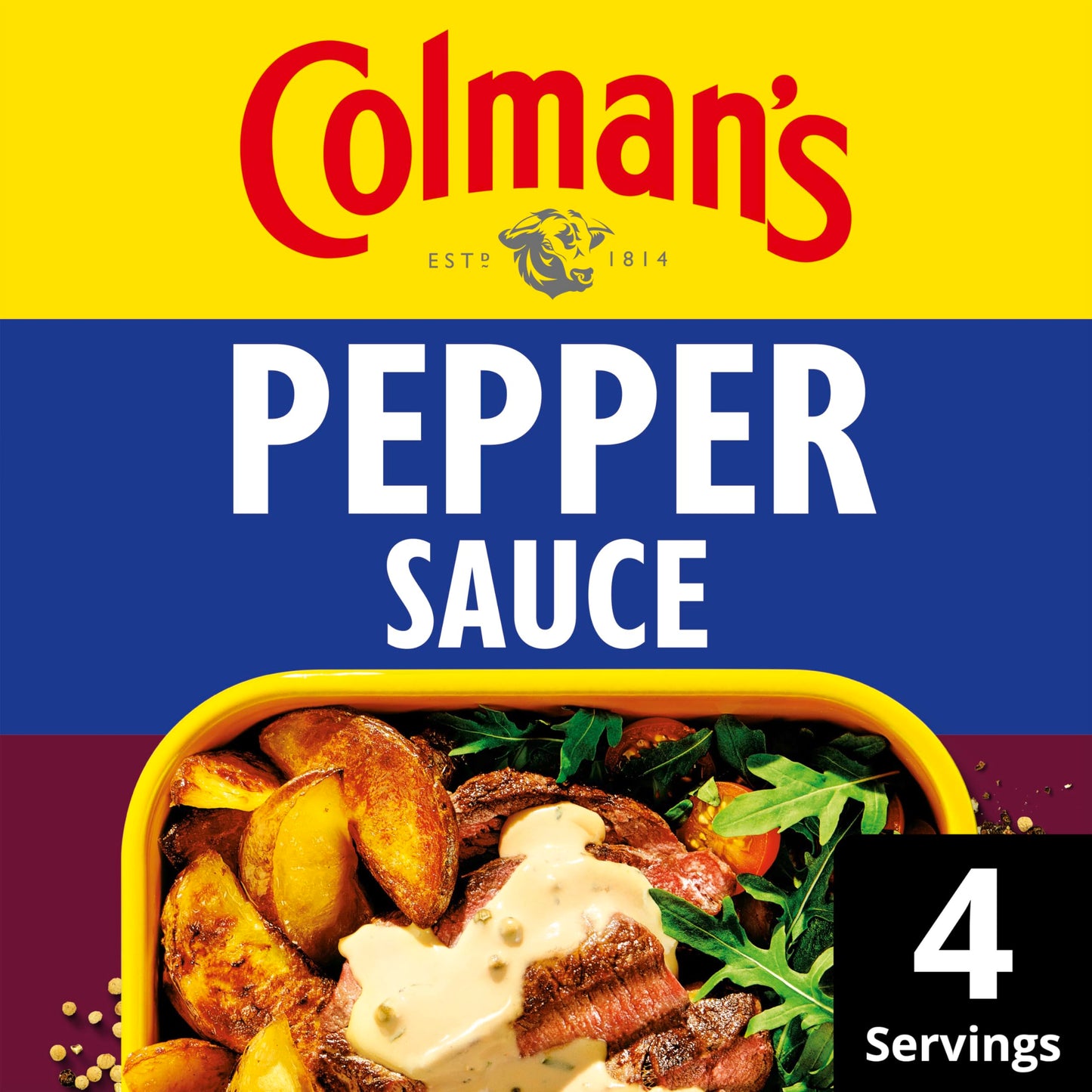 Colman's Classic Comforts Pepper Sauce Sauce Mix perfect with a juicy steak with a blend of herbs and spices 22 g