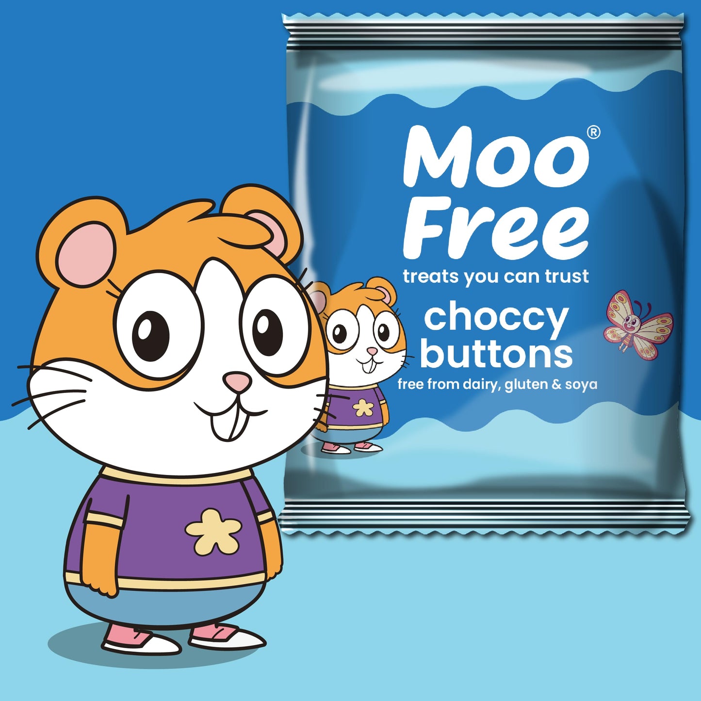 Moo Free Dairy Free Milk Chocolate Buttons (25g)
