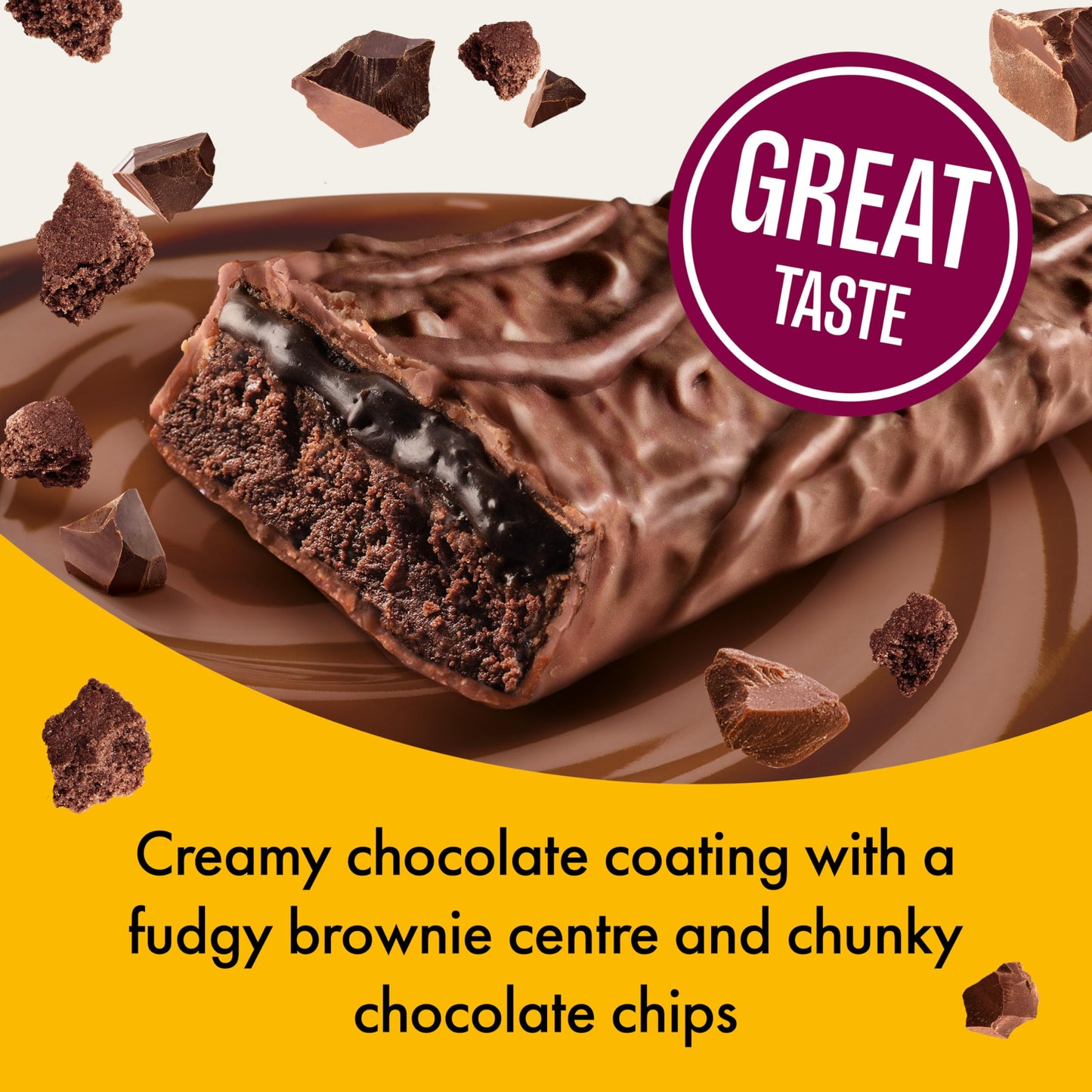 FULFIL Vitamin and Protein Bars, Chocolate Brownie Flavour, 20 g High Protein, 9 Vitamins, Low Sugar