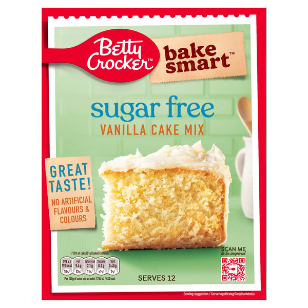 Betty Crocker Bake Smart Sugar Free Vanilla Cake Mix 350g