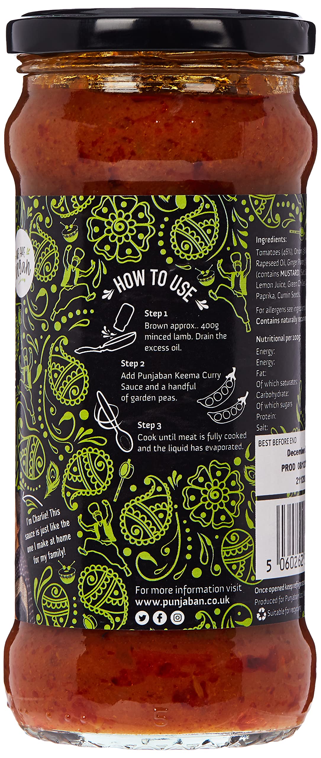 Punjaban Keema Curry Base, 350 g