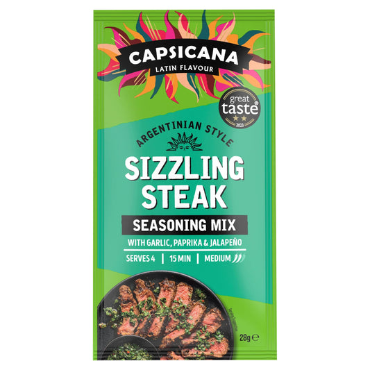 Capsicana Argentinian Garlic & Paprika Fajita Seasoning Mix Medium/Hot 28g