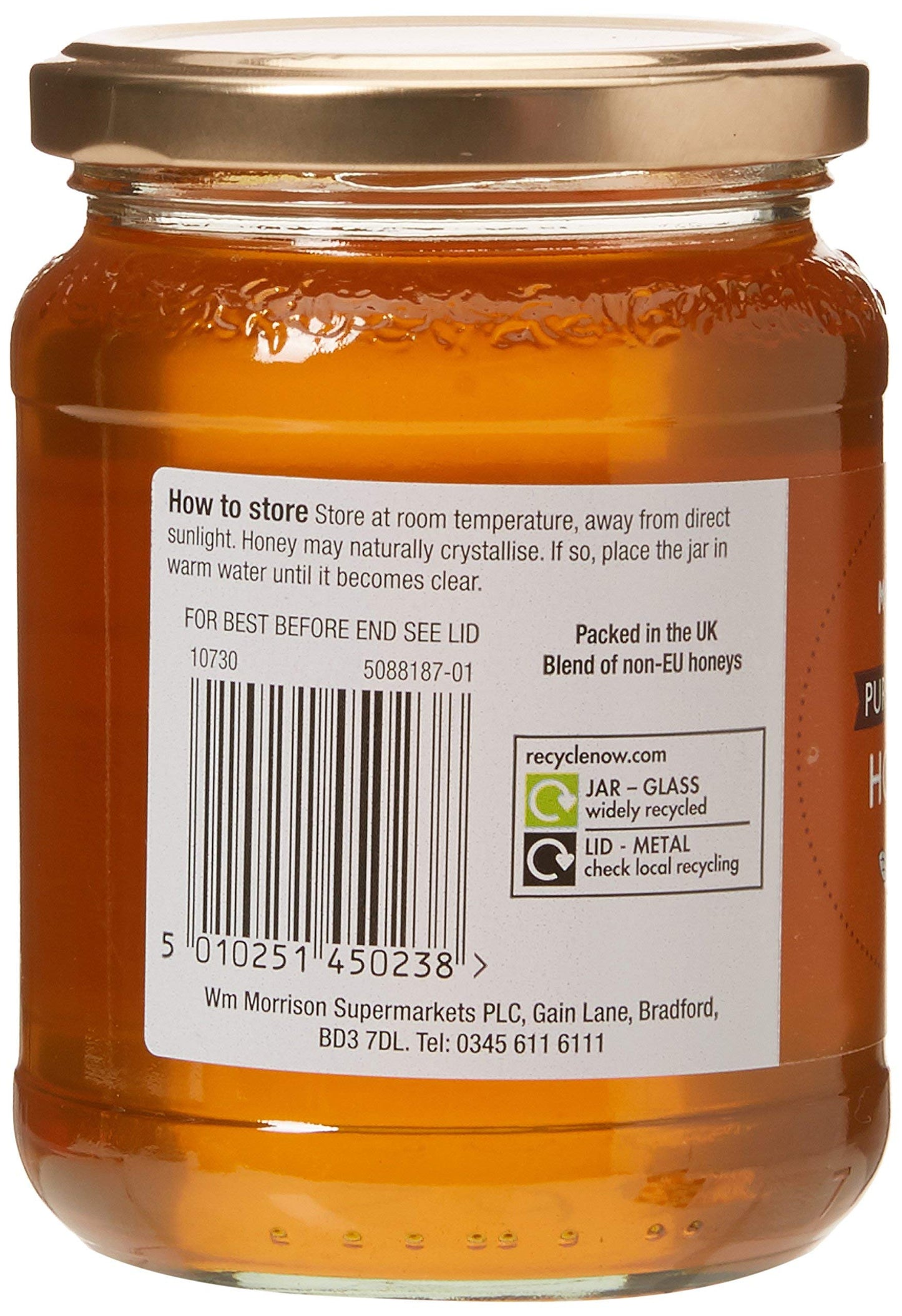 Morrisons Pure Clear Honey 454g (Forced) (Fixed Retail)