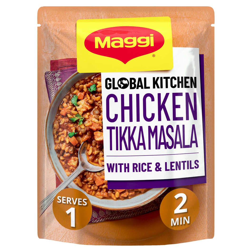Maggi Global Kitchen Chicken Tikka Masala with Rice & Lentils 260g (Pack of 1)