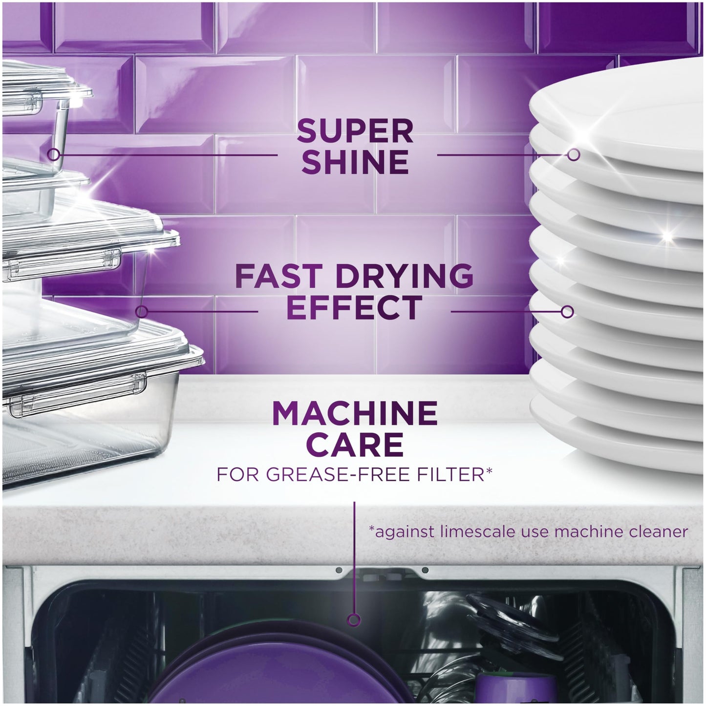 Fairy 30 Minute Miracle Platinum Plus Dishwasher Tablets, 45 Capsules