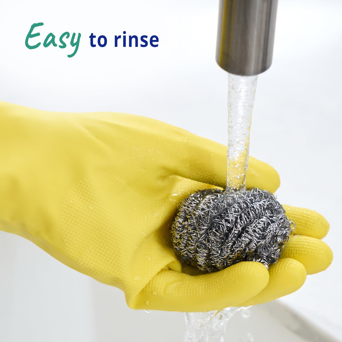 Spontex The Essentials Tough Metal Scourers | Stainless Steel Scouring Sponges | Heavy Duty for Easy Washing Up, Grease Removal and Dish Scrubbing | 12 x 4 Pack (48 Total)