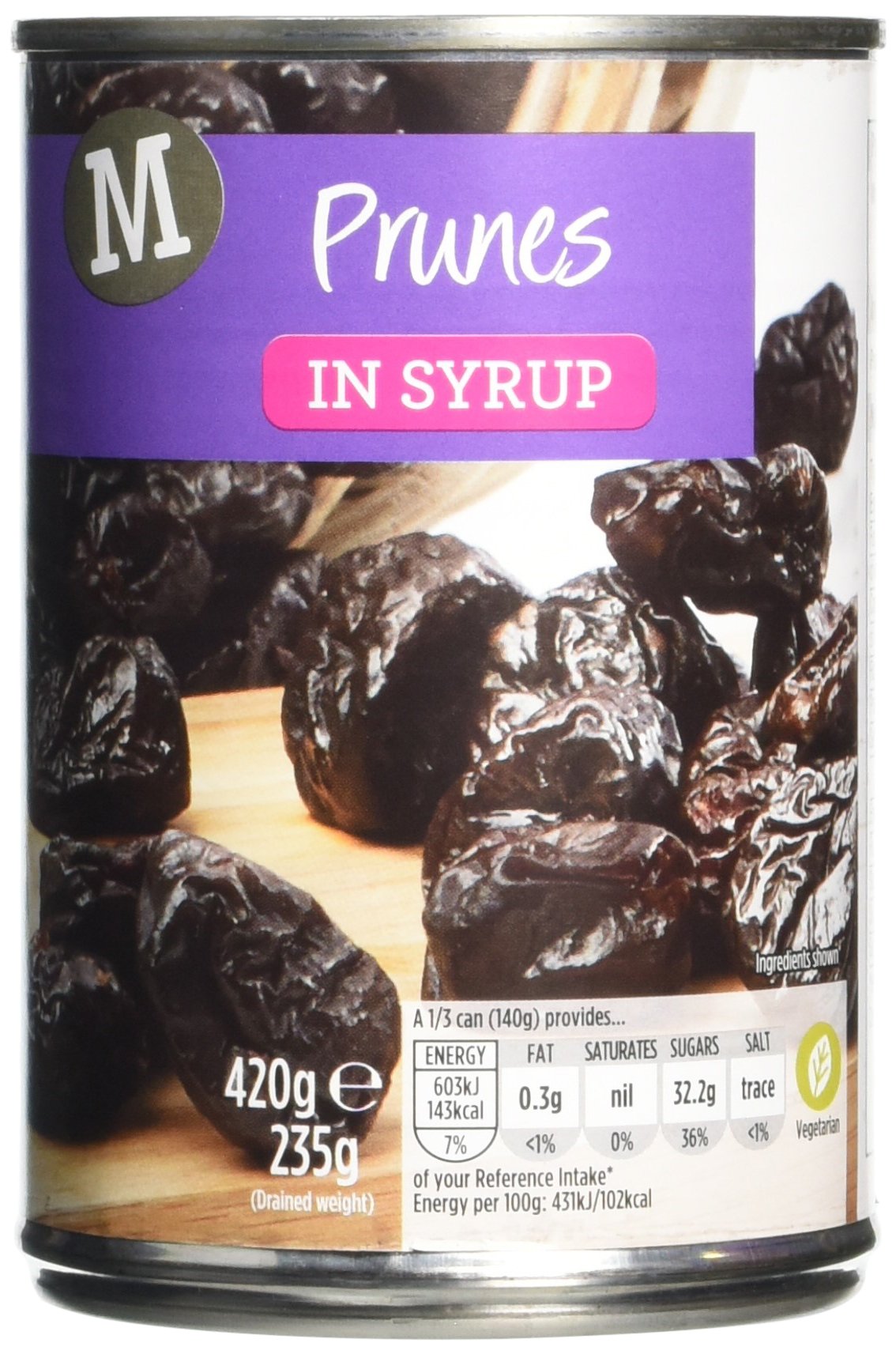 Morrisons Prunes in Syrup 420g