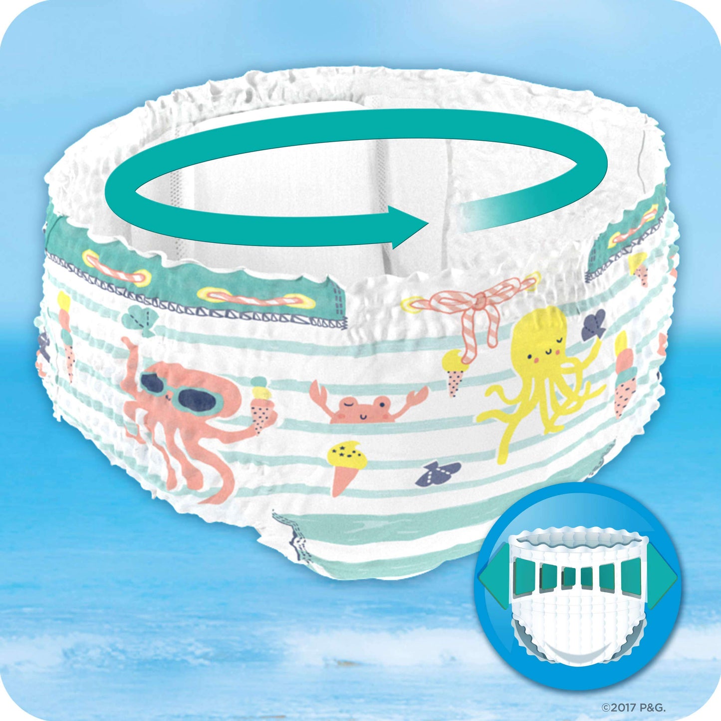 Pampers Splashers Disposable Swim Nappies Size 4-5 (9-15 kg) for Optimal Protection in The Water, 11 Nappies
