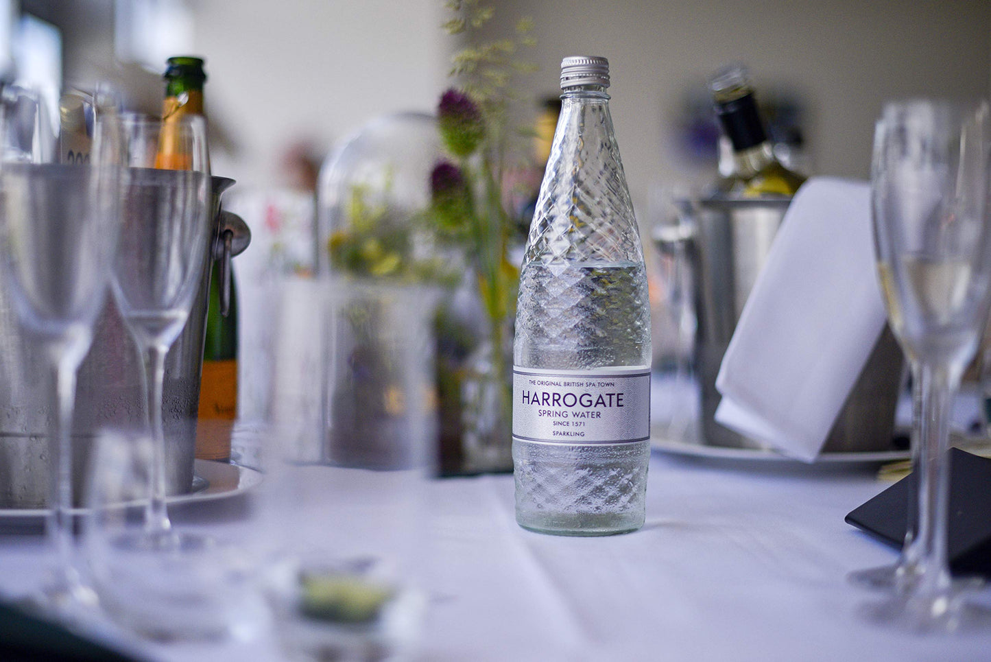 Harrogate Spring Sparkling Water Glass Bottle, 1 x 750 ml