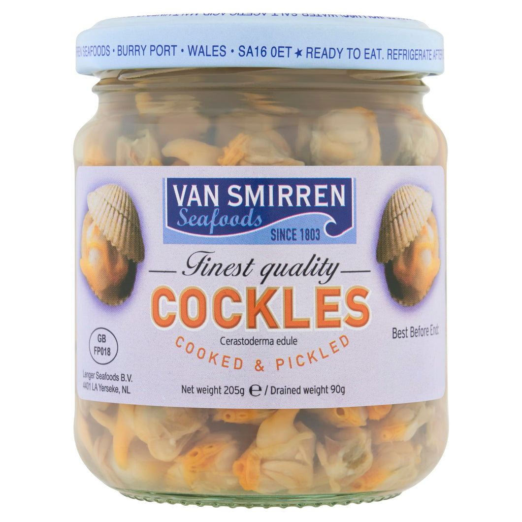 Van Smirren Cockles Cooked and Pickled in Vinegar, 205g
