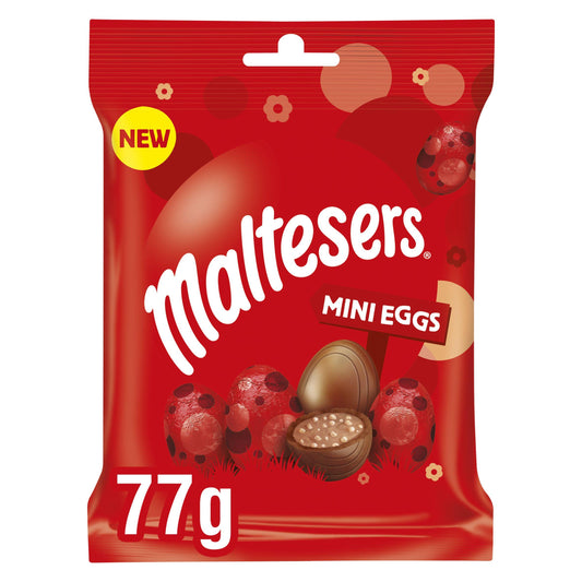 Maltesers Mini Eggs Milk Chocolate, 77g Bag