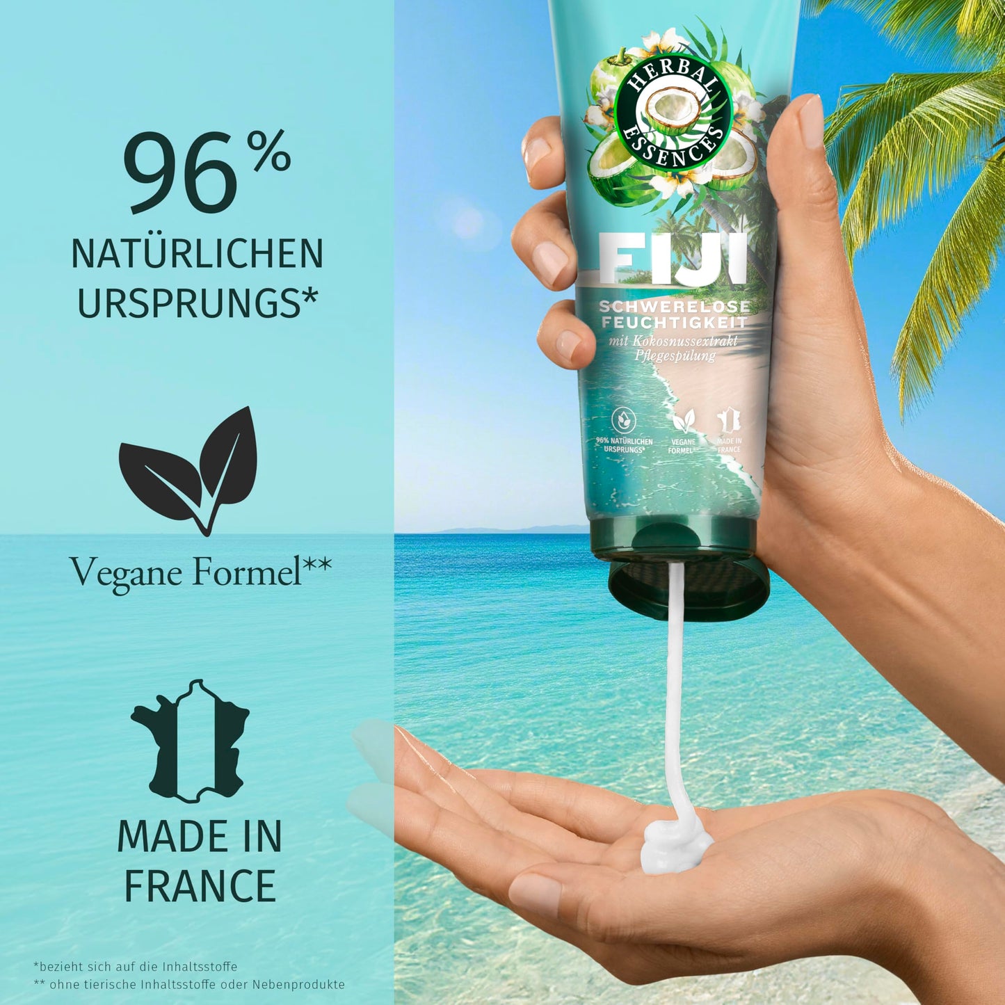 Herbal Essences Fiji Conditioner for Weightless Moisture 250 ml with Coconut Extract
