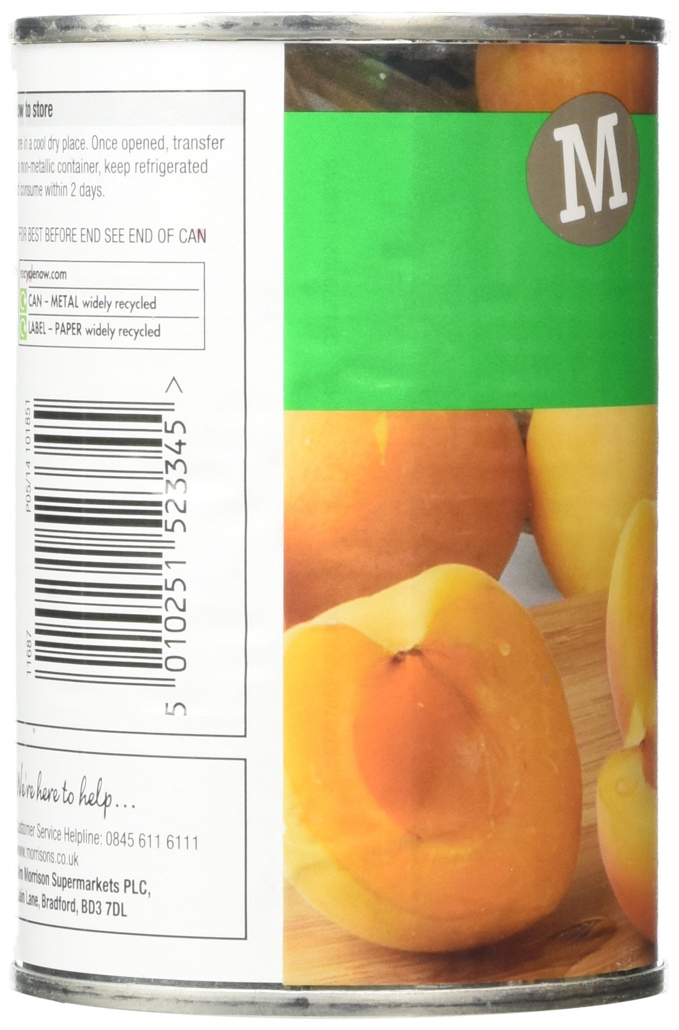 Morrisons Apricot Halves in Juice, 410g