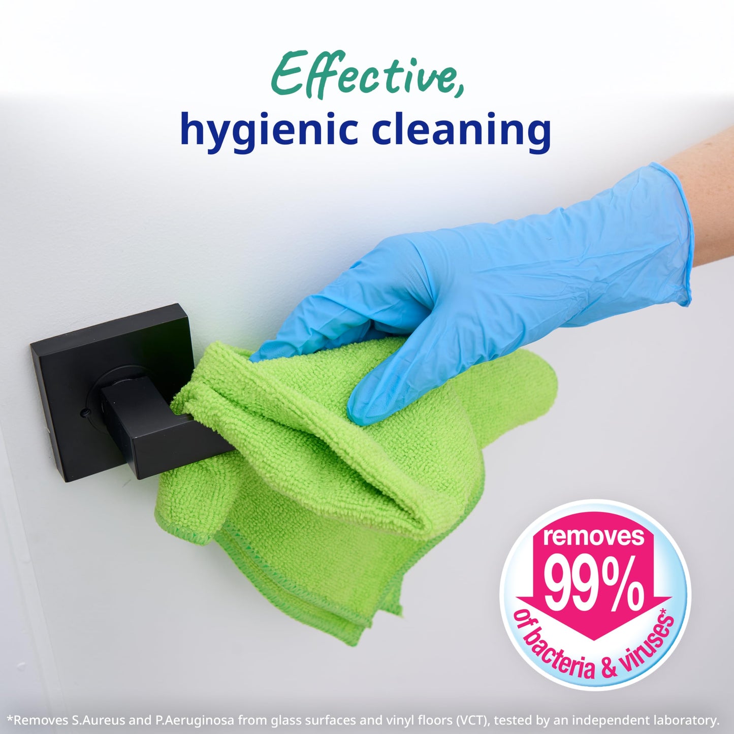 Spontex Specialist Microfibre Cloths | Hard Wearing Cleaning Cloths for Professional Dusting & Grease Removal | 10 Pack