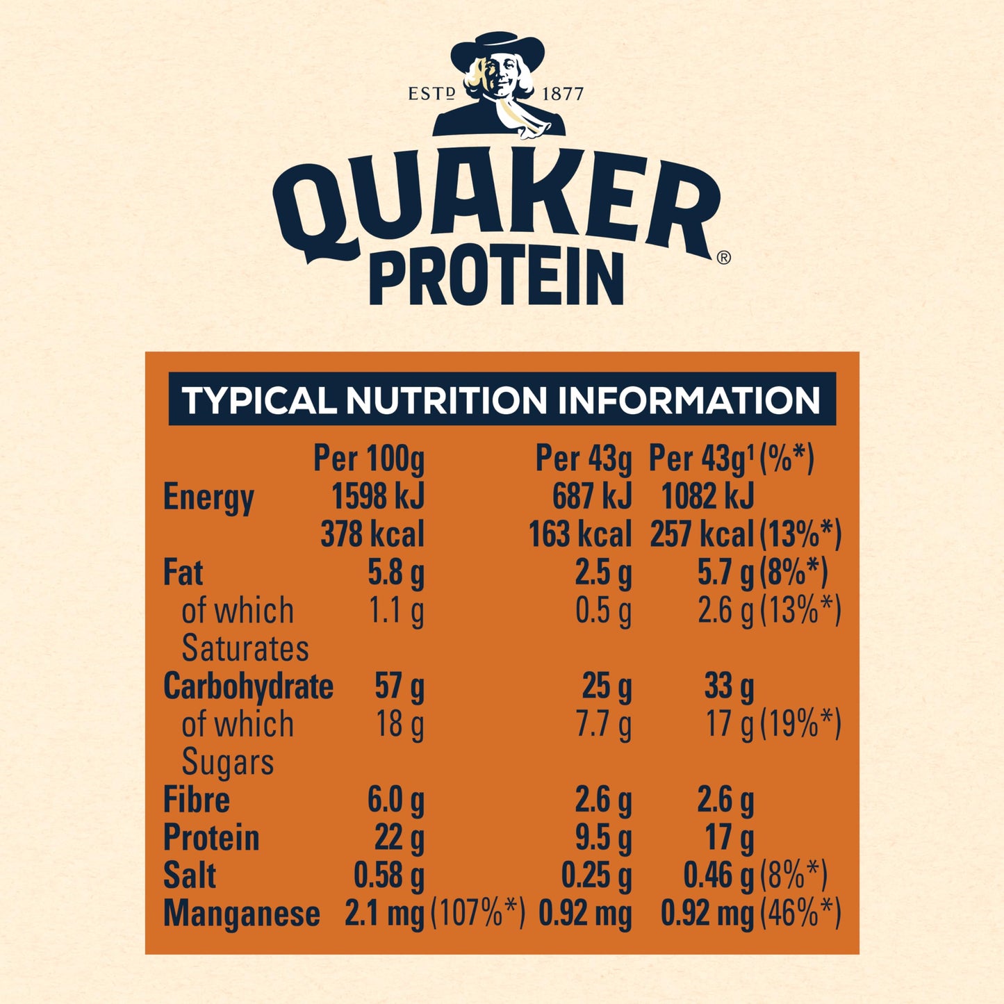 Quaker Protein Peanut Butter 8pk