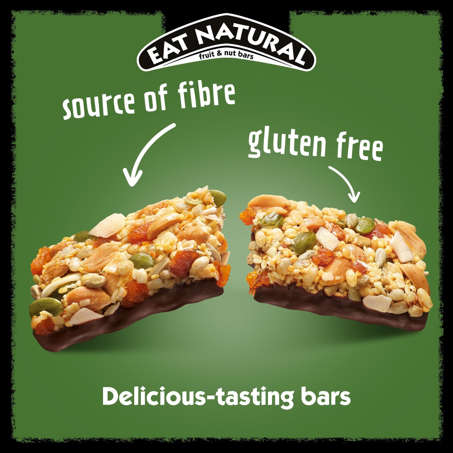 Eat Natural Simply Vegan Peanuts, Coconut & Chocolate — 12 x 45g Snack Bars 45g, Gluten Free Snacks — Dark Chocolate, Peanuts, Toasted Coconut & Blossom Nectar — High Fibre Cereal Bars — Vegan