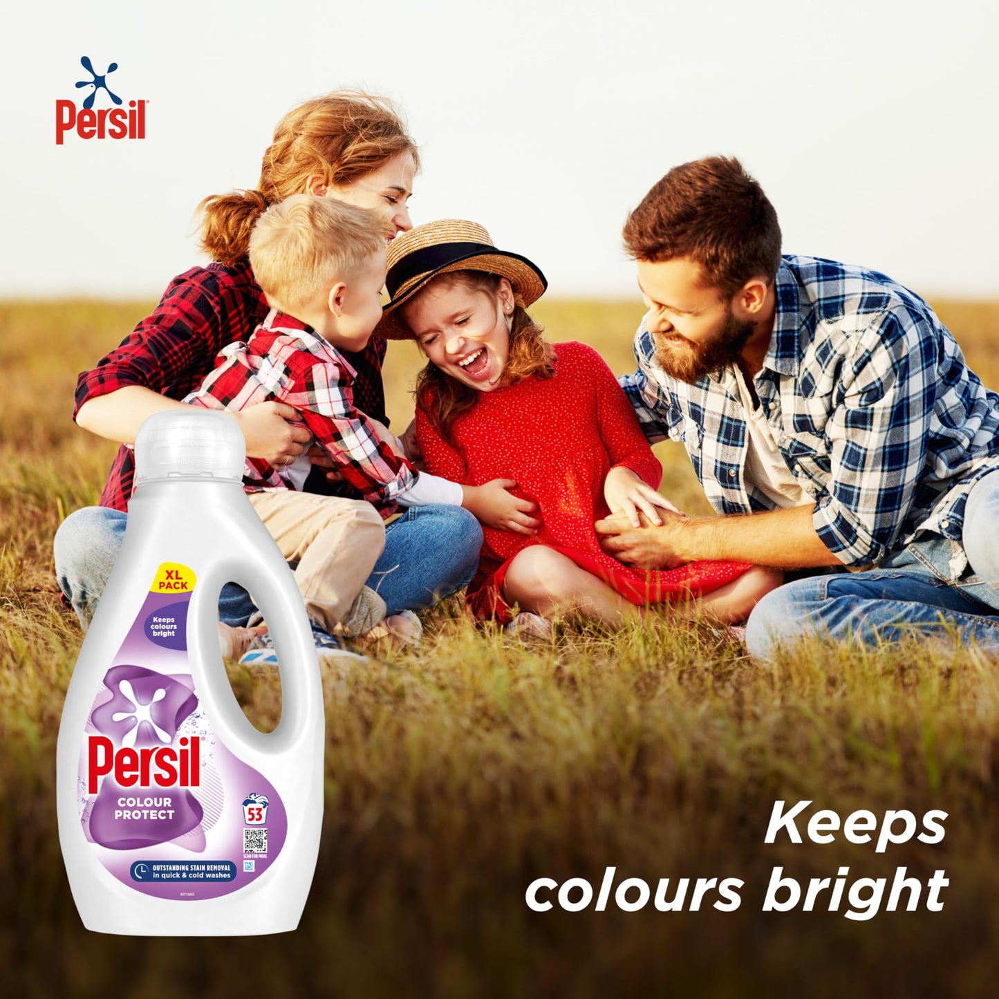 Persil Colour Laundry Washing Liquid Detergent keeps colours bright outstanding stain removal in quick & cold washes 53 washes (1.431 L)