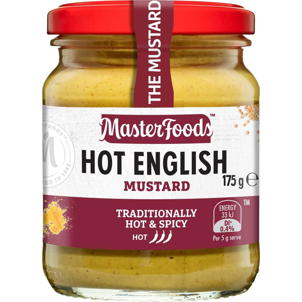 Masterfoods Hot English Mustard, 175g