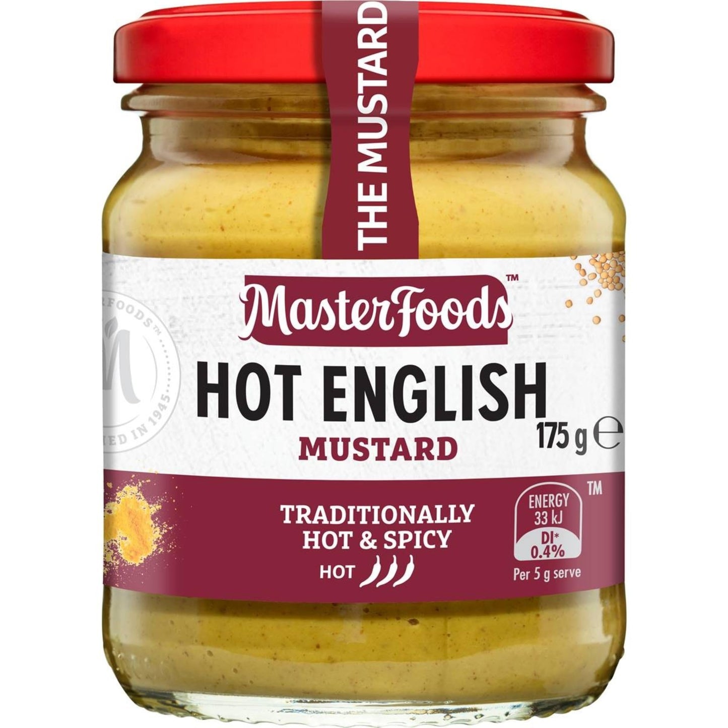 Masterfoods Mustard Hot English 175g