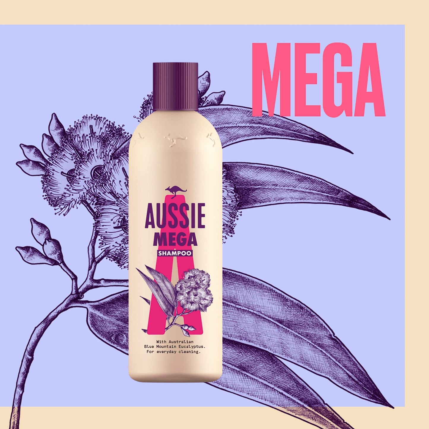 Aussie Mega Shampoo 300 ml - Pack of 6