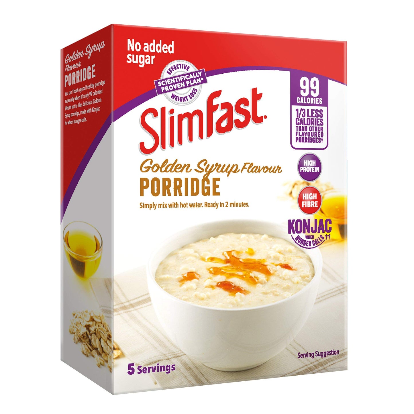 SlimFast Golden Syrup Flavour Porridge, 580 g