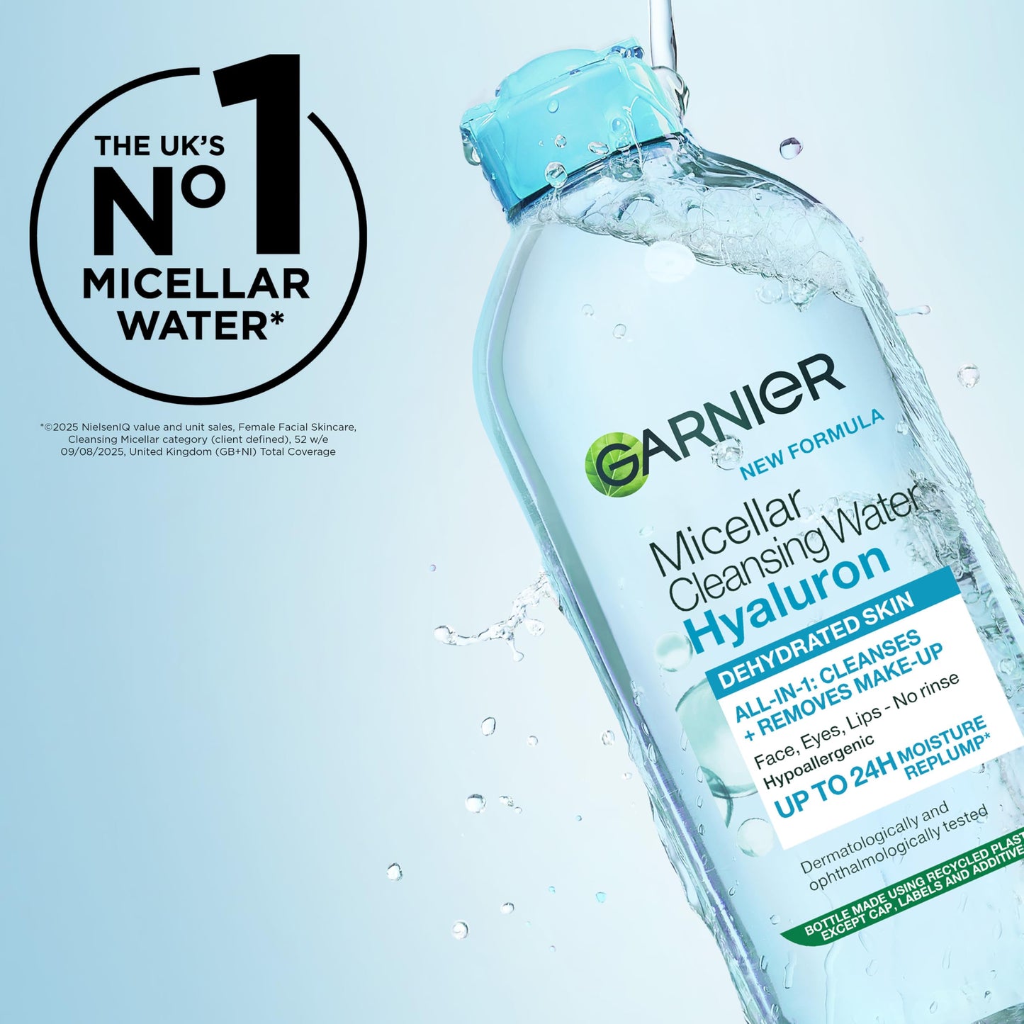 Garnier Micellar Hyaluron Cleansing Water - Barrier Strength 400ml, Packaging May Vary