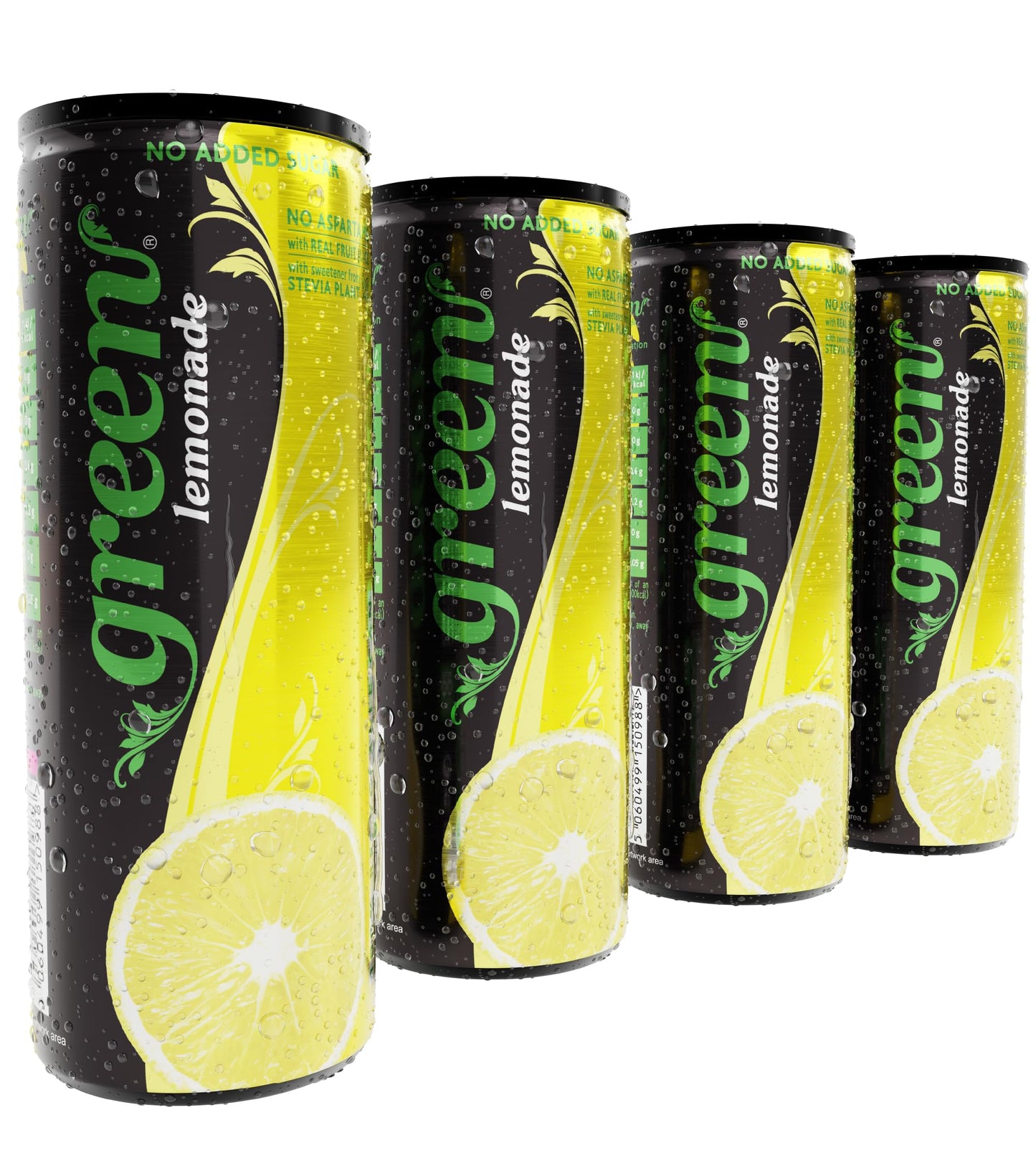 Green - Low Calorie Soft Drink - Sweetened with Stevia, Sugar-Free, Naturally Caffeinated from Green Coffee Beans, No Aspartame - Delicious and Healthy Alternative