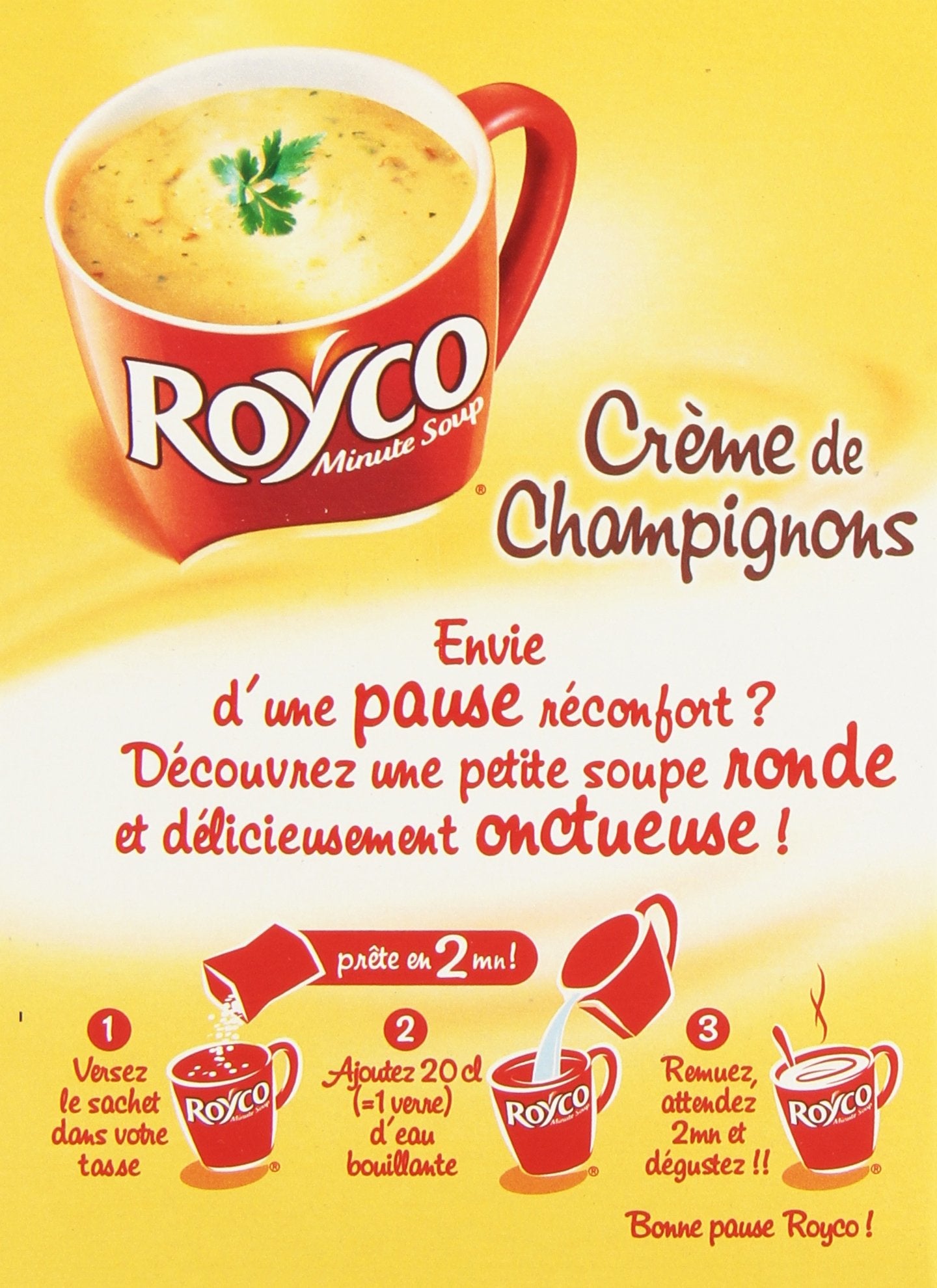 Royco Dehydrated Cream of Mushroom Soup 200 ml – 4 Sachets