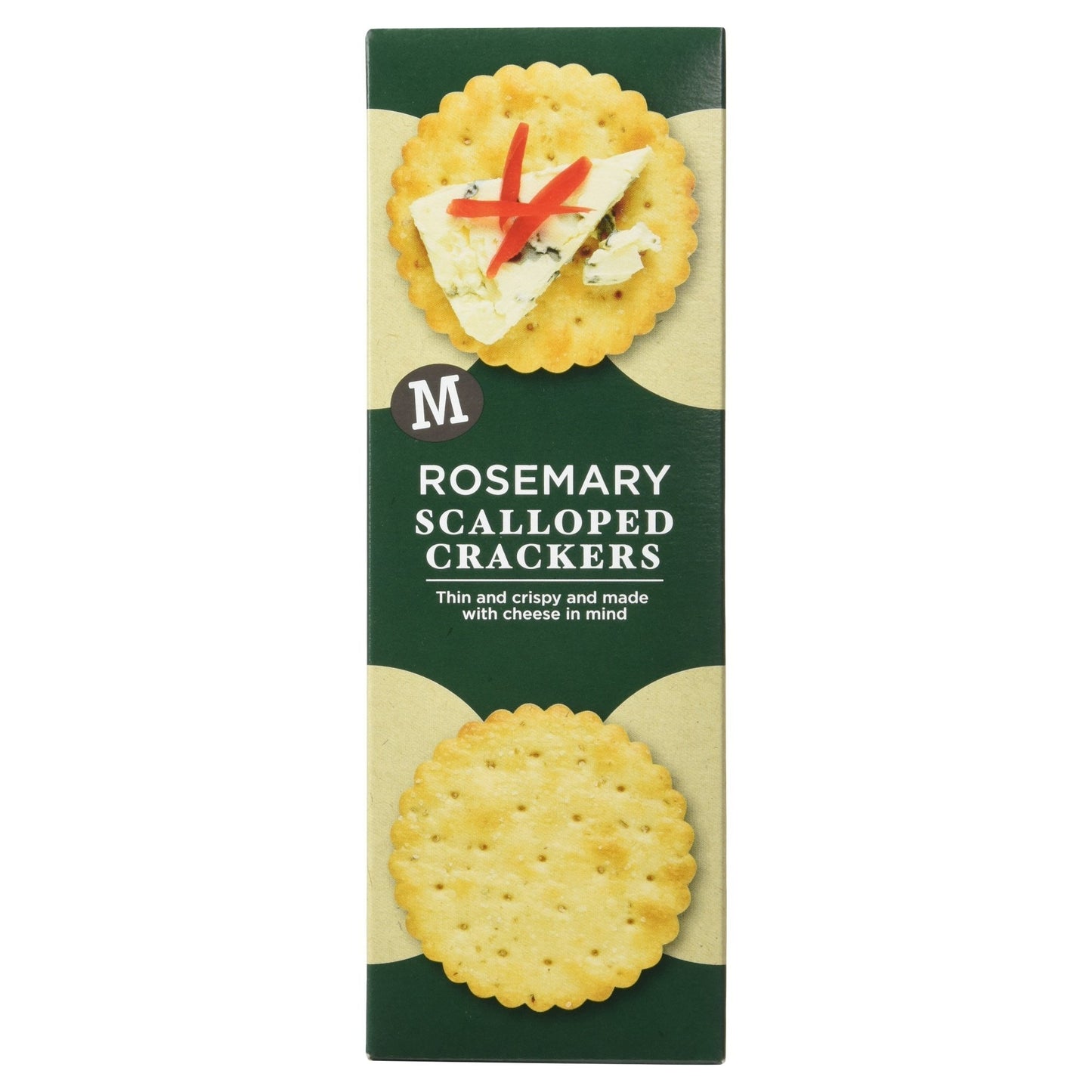 Morrisons Rosemary Scalloped Crackers, 185g