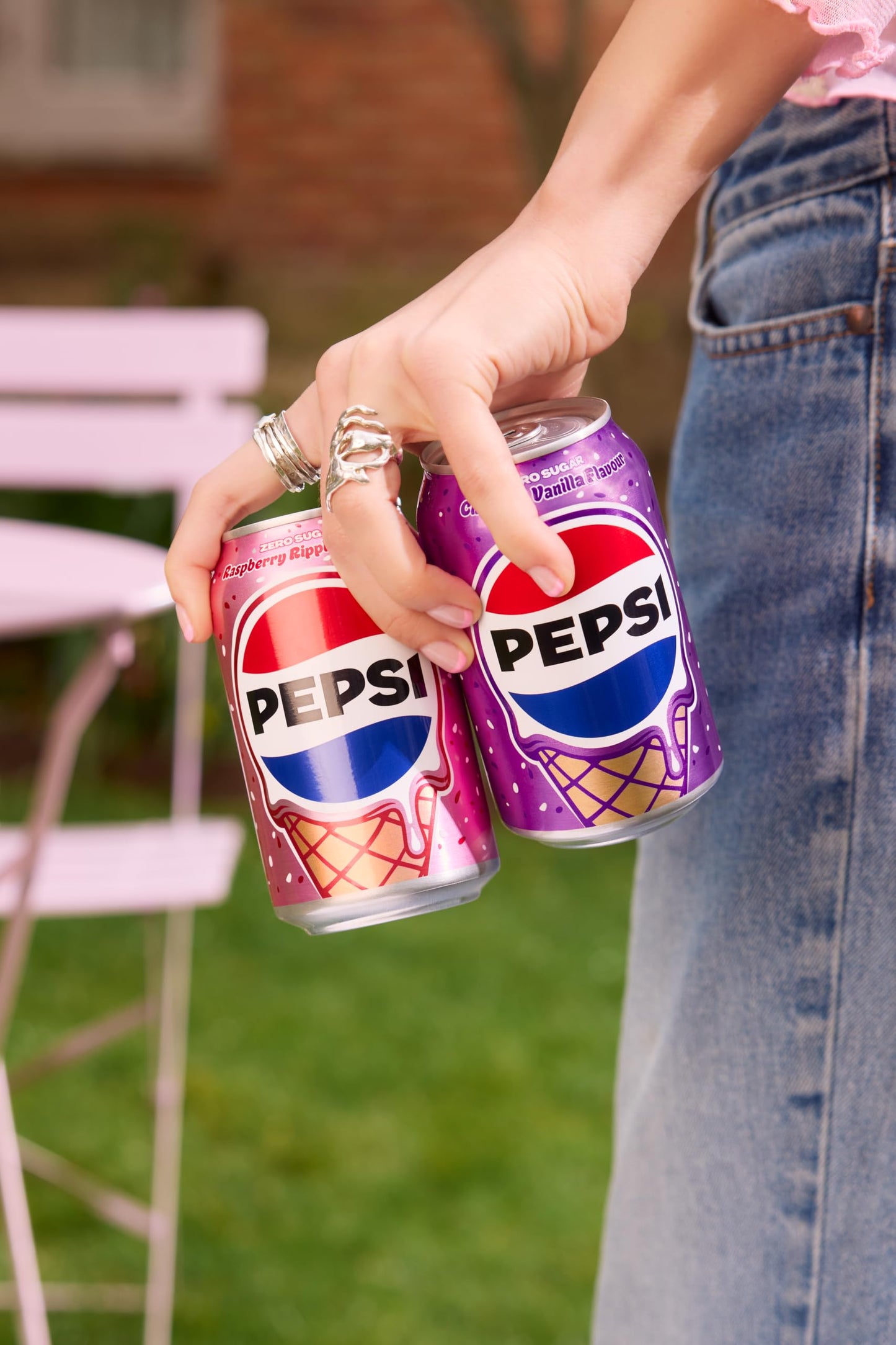 Pepsi Zero Sugar Cherry and Vanilla Ice Cream Flavour 330ml Can (Pack of 8)