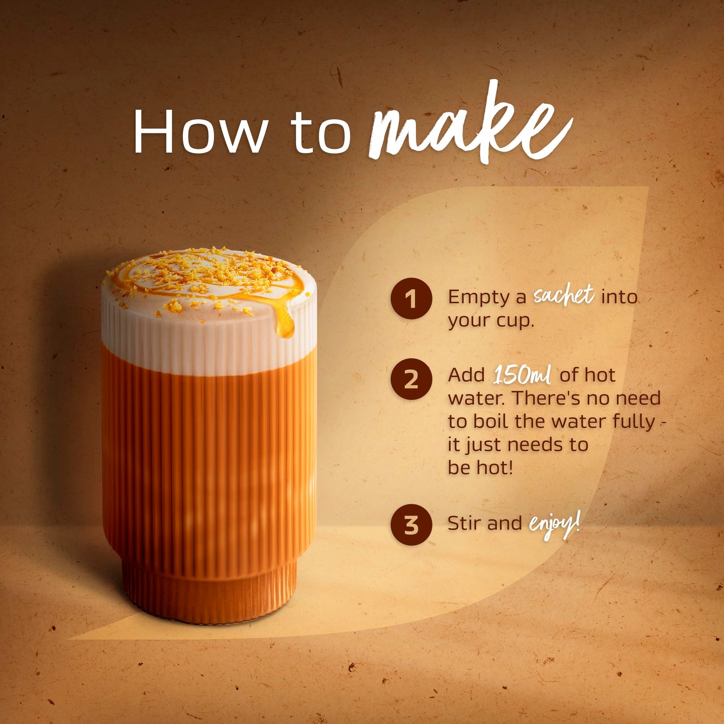 NESCAFÉ Nescafe Vanilla Cookie Dough Latte 7 x 19.5g Sachets, 100% Responsibly Sourced Coffee
