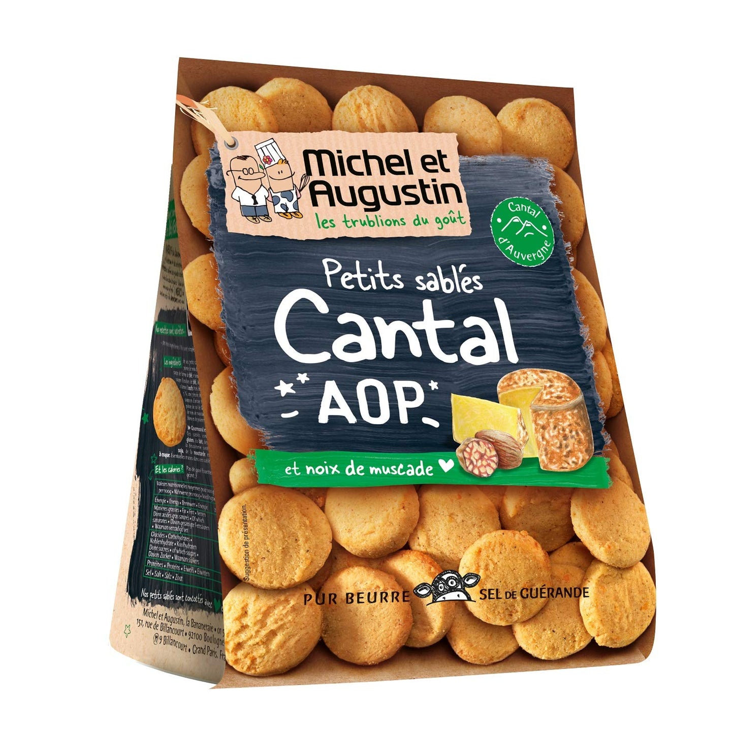 Michel et Augustin Cantal Aop Salted Biscuits 100 g