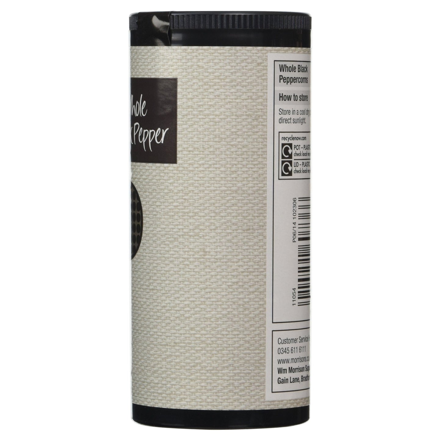 Morrisons Whole Black Pepper, 100g