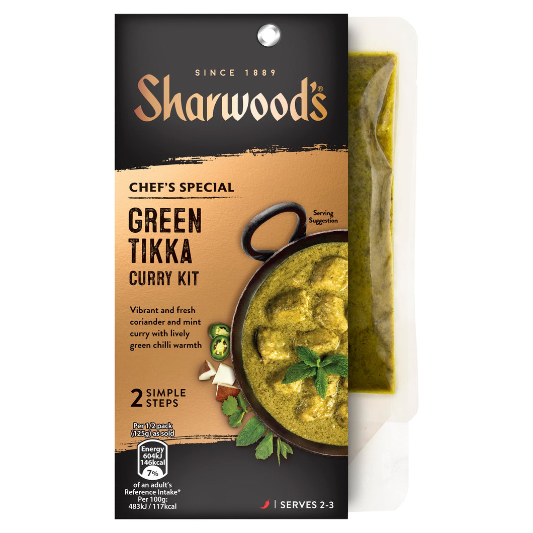 Sharwood's Chef Special Greenn Tikka Curry Sauce Kit 250g