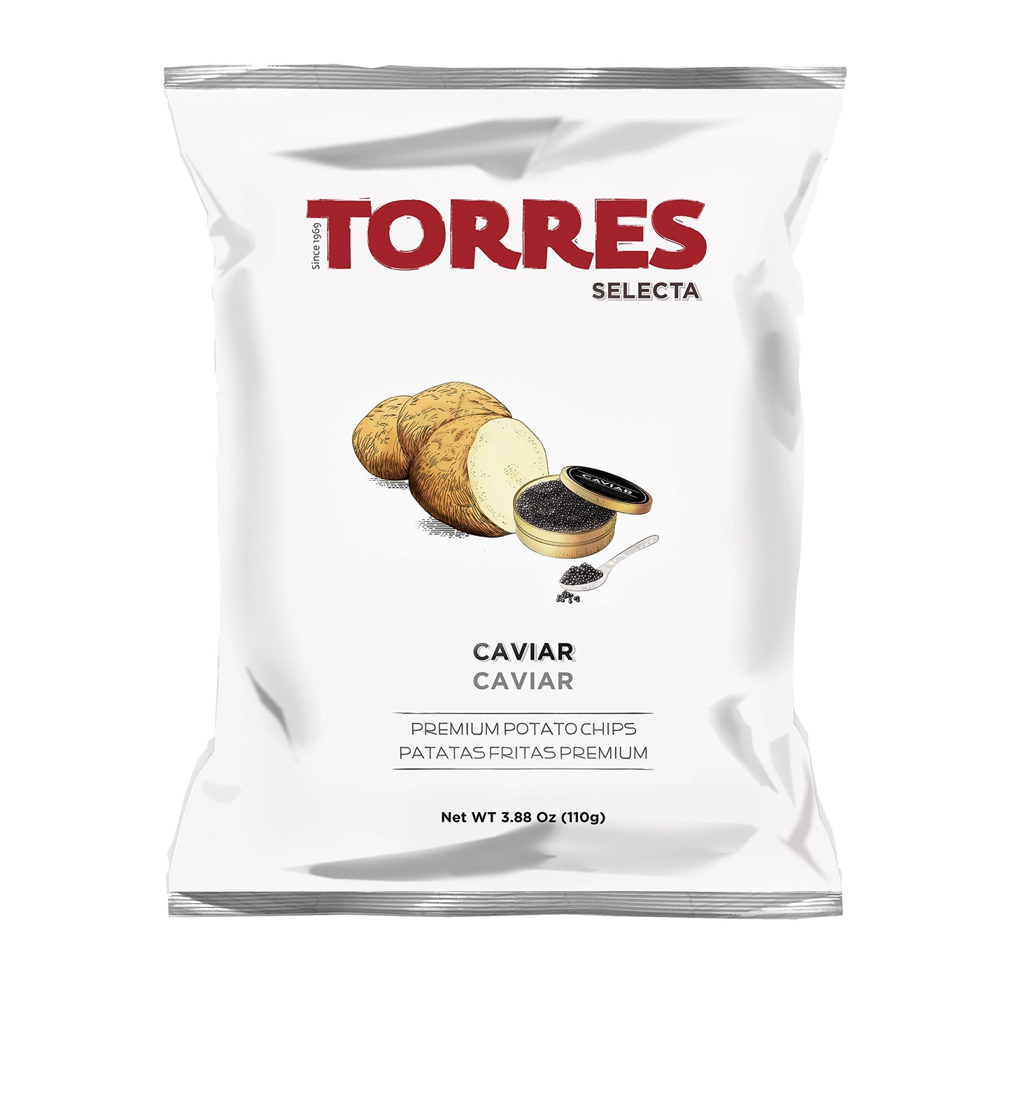 Torres Caviar potato crisps, 110g