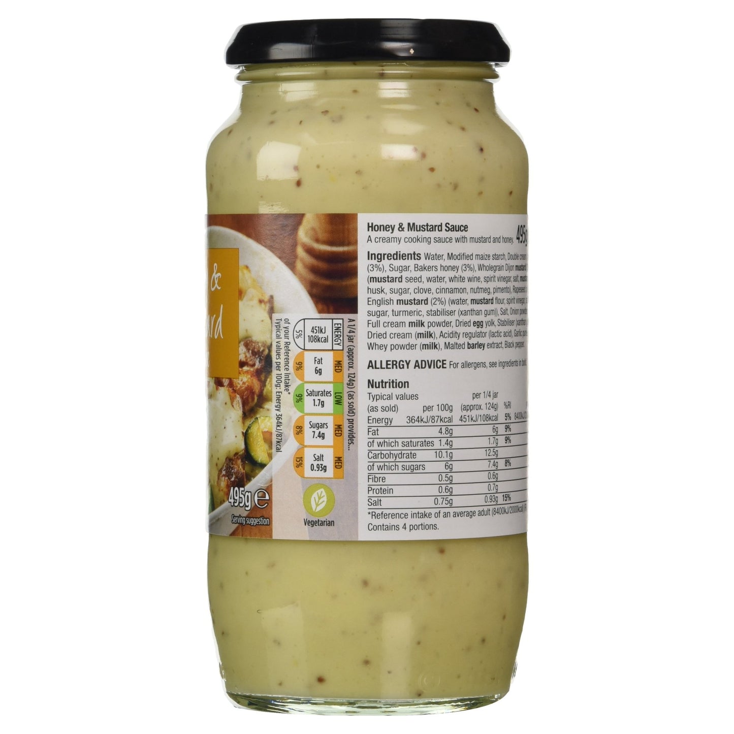 Morrisons Honey and Mustard Sauce, 495g