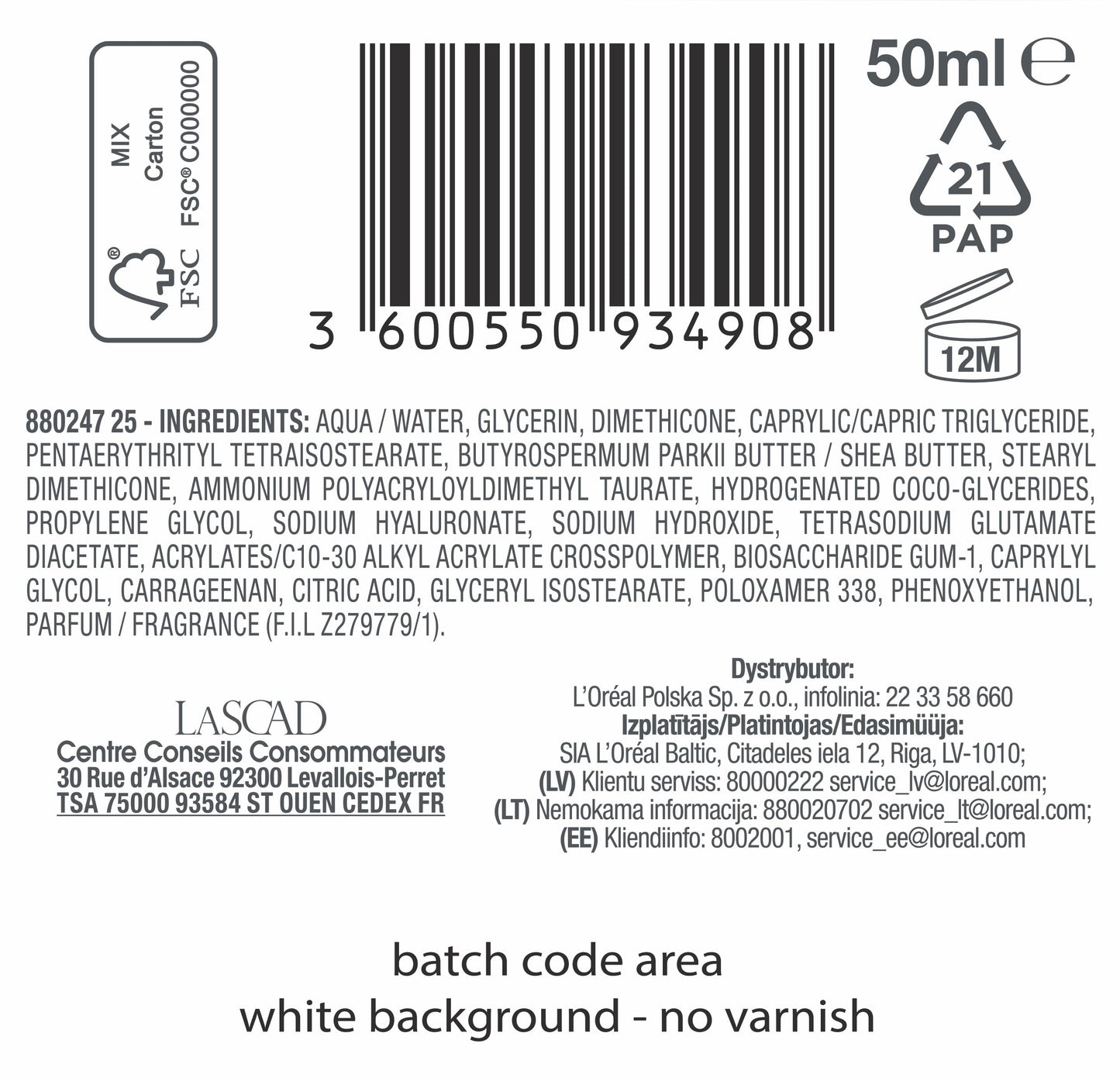 MIXA Hyalurogel Rich MOISTURISING iv Cream sensitive skin dehydrated 50ml